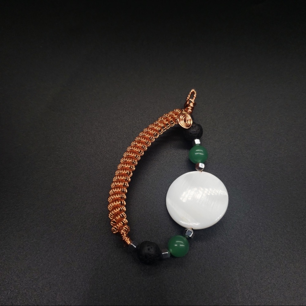 Wire wrapped pendant copper wire wrapped pendant